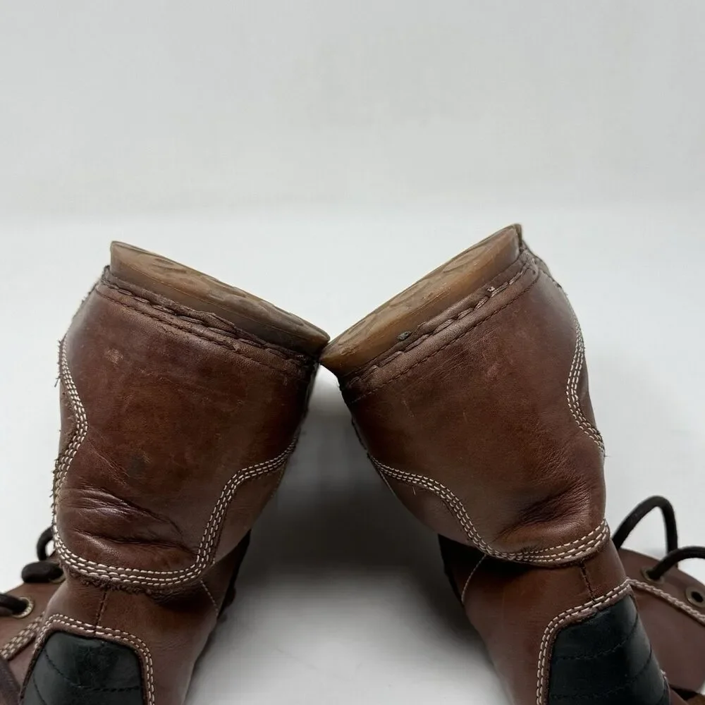 Otz Troop Chukka Boots Mens 9 Brown Leather Minimalist Hipster Water Resistant